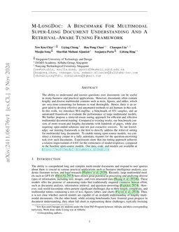 M-Longdoc: A Benchmark For Multimodal Super-Long Document Understanding
  And A Retrieval-Aware Tuning Framework