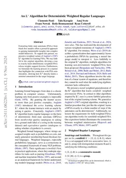 An $\mathbf{L^*}$ Algorithm for Deterministic Weighted Regular Languages
