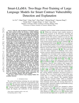 Smart-LLaMA: Two-Stage Post-Training of Large Language Models for Smart
  Contract Vulnerability Detection and Explanation
