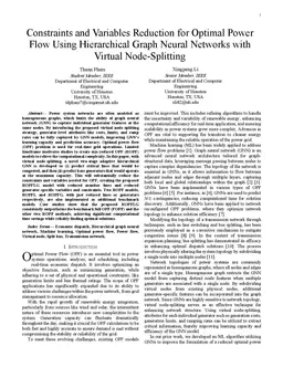 Constraints and Variables Reduction for Optimal Power Flow Using Hierarchical Graph Neural Networks with Virtual Node-Splitting