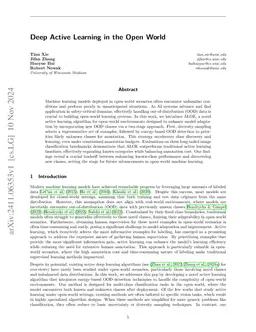 Deep Active Learning in the Open World