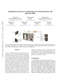 Through the Curved Cover: Synthesizing Cover Aberrated Scenes with
  Refractive Field