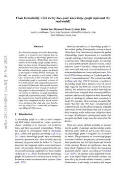 Class Granularity: How richly does your knowledge graph represent the
  real world?