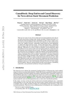 CausalStock: Deep End-to-end Causal Discovery for News-driven Stock
  Movement Prediction