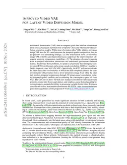 Improved Video VAE for Latent Video Diffusion Model