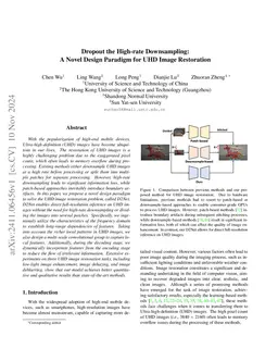 Dropout the High-rate Downsampling: A Novel Design Paradigm for UHD
  Image Restoration