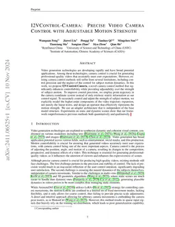 I2VControl-Camera: Precise Video Camera Control with Adjustable Motion Strength