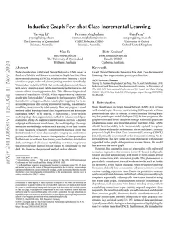 Inductive Graph Few-shot Class Incremental Learning