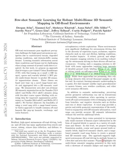 Few-shot Semantic Learning for Robust Multi-Biome 3D Semantic Mapping in
  Off-Road Environments