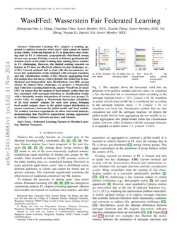 WassFFed: Wasserstein Fair Federated Learning