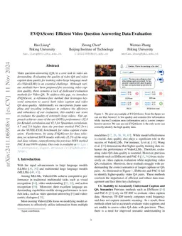 EVQAScore: A Fine-grained Metric for Video Question Answering Data Quality Evaluation