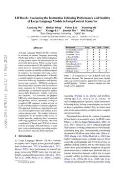 LIFBench: Evaluating the Instruction Following Performance and Stability of Large Language Models in Long-Context Scenarios