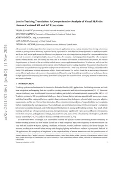 Lost in Tracking Translation: A Comprehensive Analysis of Visual SLAM in Human-Centered XR and IoT Ecosystems