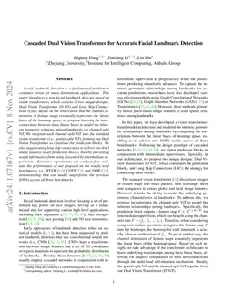 Cascaded Dual Vision Transformer for Accurate Facial Landmark Detection