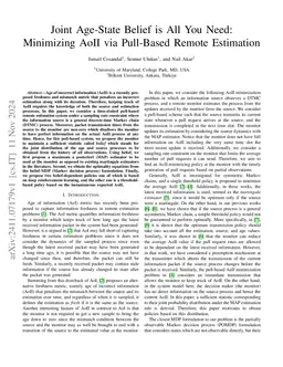 Joint Age-State Belief is All You Need: Minimizing AoII via Pull-Based
  Remote Estimation