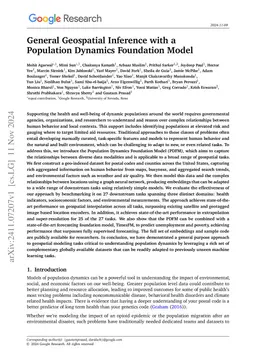General Geospatial Inference with a Population Dynamics Foundation Model