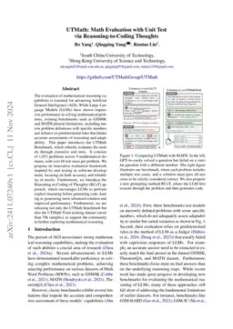 UTMath: Math Evaluation with Unit Test via Reasoning-to-Coding Thoughts