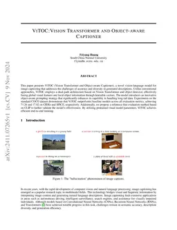ViTOC: Vision Transformer and Object-aware Captioner