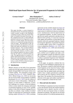 Multi-head Span-based Detector for AI-generated Fragments in Scientific
  Papers