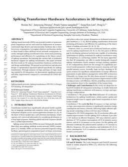 Spiking Transformer Hardware Accelerators in 3D Integration
