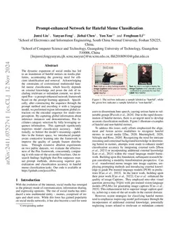 Prompt-enhanced Network for Hateful Meme Classification