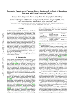Improving Grapheme-to-Phoneme Conversion through In-Context Knowledge
  Retrieval with Large Language Models