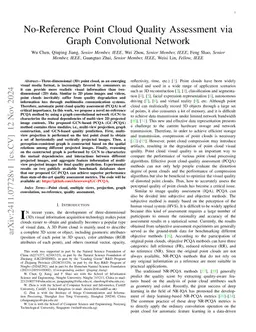 No-Reference Point Cloud Quality Assessment via Graph Convolutional
  Network