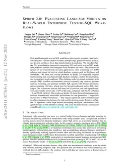 Spider 2.0: Evaluating Language Models on Real-World Enterprise Text-to-SQL Workflows