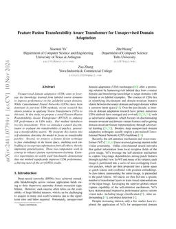 Feature Fusion Transferability Aware Transformer for Unsupervised Domain
  Adaptation