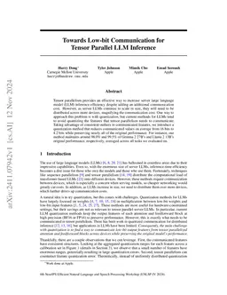Towards Low-bit Communication for Tensor Parallel LLM Inference