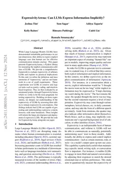 ExpressivityArena: Can LLMs Express Information Implicitly?