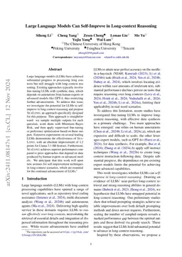 Large Language Models Can Self-Improve in Long-context Reasoning