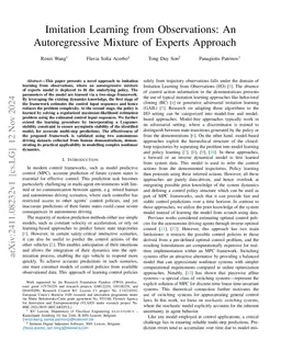 Imitation Learning from Observations: An Autoregressive Mixture of
  Experts Approach