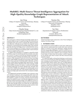 MultiKG: Multi-Source Threat Intelligence Aggregation for High-Quality
  Knowledge Graph Representation of Attack Techniques
