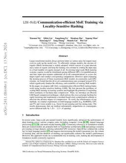 LSH-MoE: Communication-efficient MoE Training via Locality-Sensitive
  Hashing