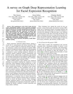 A survey on Graph Deep Representation Learning for Facial Expression
  Recognition