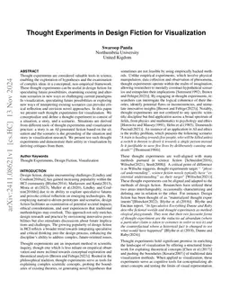 Thought Experiments in Design Fiction for Visualization