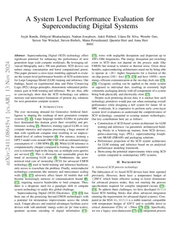A System Level Performance Evaluation for Superconducting Digital
  Systems