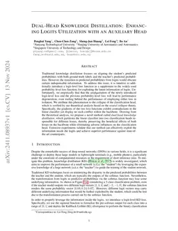 Dual-Head Knowledge Distillation: Enhancing Logits Utilization with an Auxiliary Head