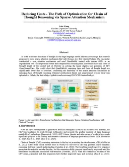 Reducing Reasoning Costs: The Path of Optimization for Chain of Thought via Sparse Attention Mechanism