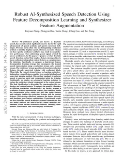 Robust AI-Synthesized Speech Detection Using Feature Decomposition
  Learning and Synthesizer Feature Augmentation