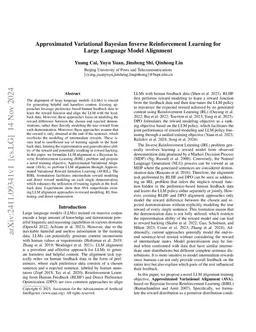 Approximated Variational Bayesian Inverse Reinforcement Learning for
  Large Language Model Alignment