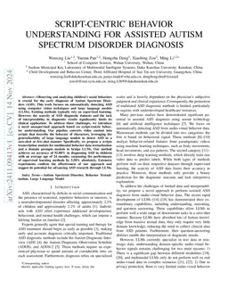 Detecting Children with Autism Spectrum Disorder based on Script-Centric Behavior Understanding with Emotional Enhancement