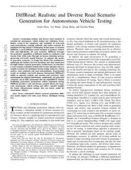 DiffRoad: Realistic and Diverse Road Scenario Generation for Autonomous
  Vehicle Testing