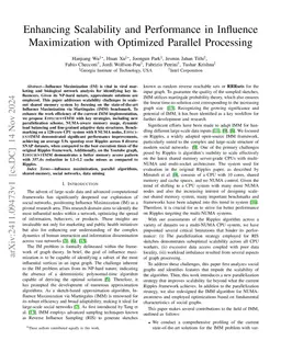 Enhancing Scalability and Performance in Influence Maximization with
  Optimized Parallel Processing