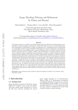 Image Matching Filtering and Refinement by Planes and Beyond