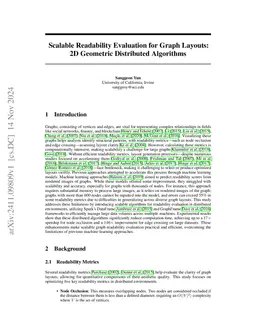 Scalable Readability Evaluation for Graph Layouts: 2D Geometric
  Distributed Algorithms