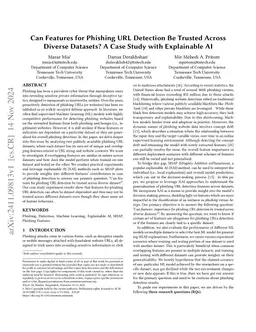 Can Features for Phishing URL Detection Be Trusted Across Diverse
  Datasets? A Case Study with Explainable AI