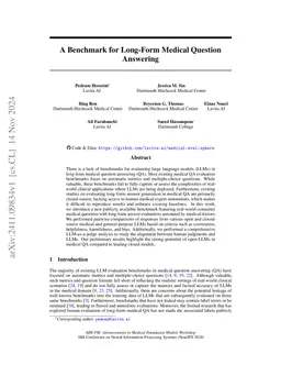 A Benchmark for Long-Form Medical Question Answering