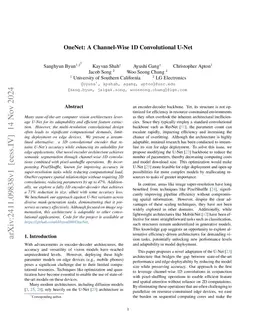 OneNet: A Channel-Wise 1D Convolutional U-Net